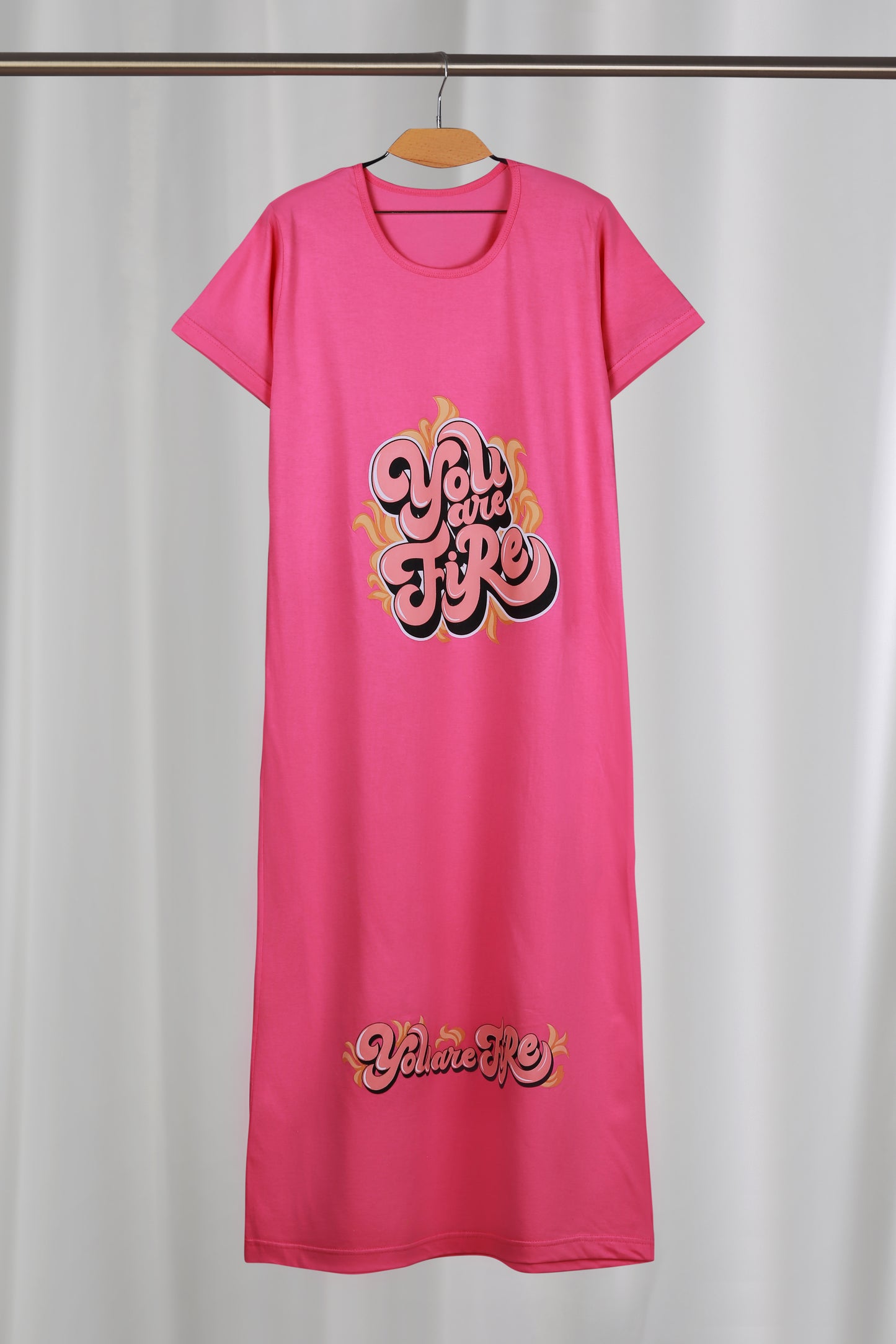 كاش مايوه قطن طويل نصف كم كود (٢٥٢)