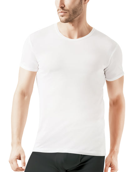 نص كم رجالى قطن ابيض