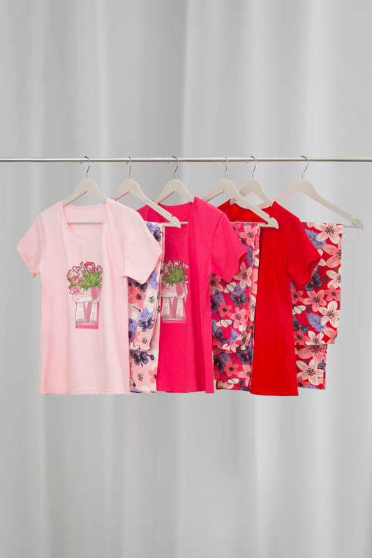 بجامة حريمي قطن  كود ١١٠