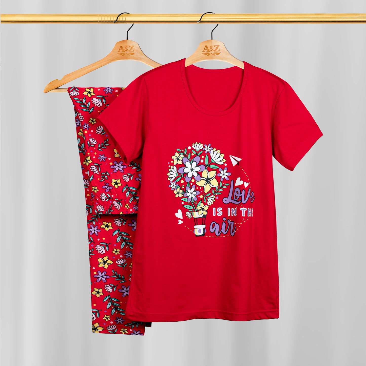 بجامة حريمي قطن  كود ١٠٢