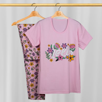 بجامة حريمي قطن  كود ١٠٢