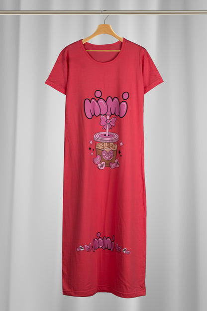 كاش مايوه قطن طويل نصف كم كود (٢٥٣)