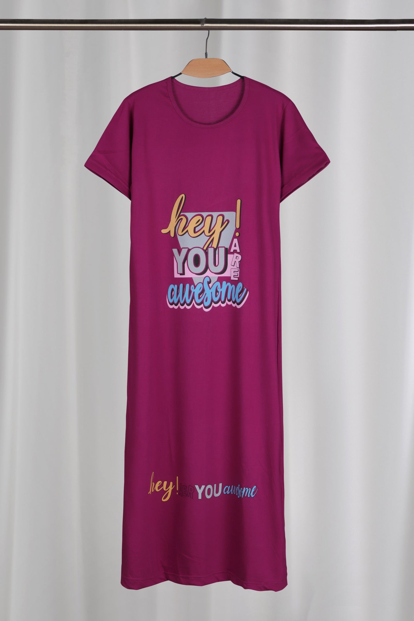 كاش مايوه قطن طويل نصف كم كود (٢٥٣)