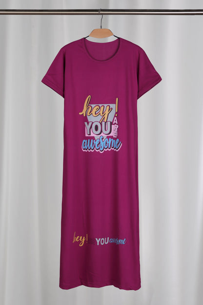 كاش مايوه قطن طويل نصف كم كود (٢٥٣)