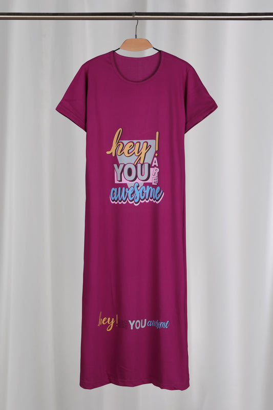 كاش مايوه قطن طويل نصف كم كود (٢٥٣)