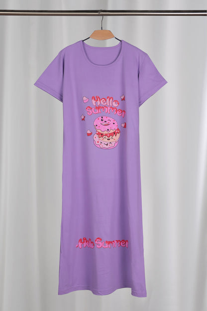 كاش مايوه قطن طويل نصف كم كود (٢٥٣)