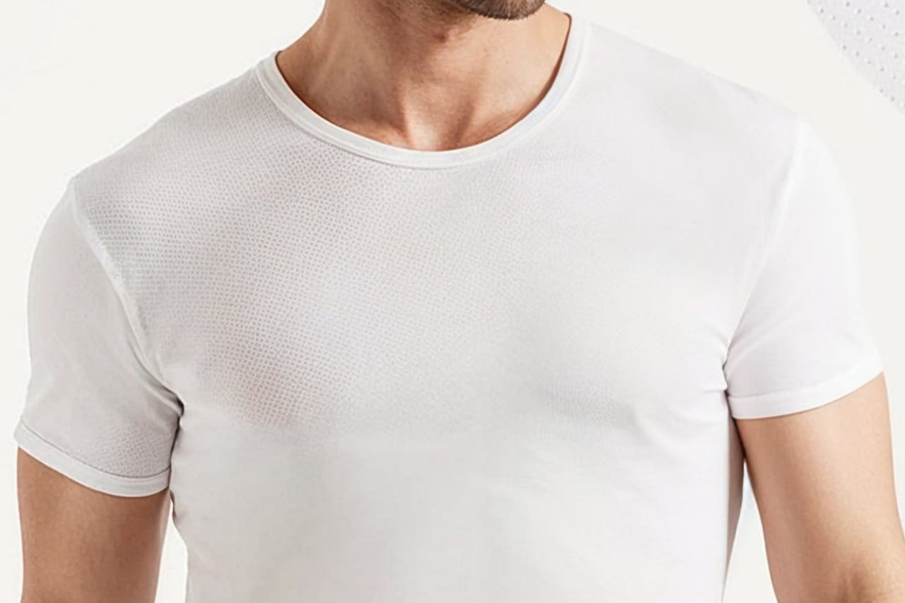 نص كم رجالى قطن ابيض